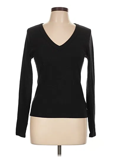 Pre-owned Old Navy Long Sleeve T-shirt In Black