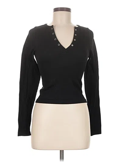 Pre-owned Old Navy Long Sleeve T-shirt In Black