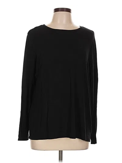 Pre-owned Old Navy Long Sleeve T-shirt In Black
