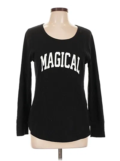Pre-owned Old Navy Long Sleeve T-shirt In Black