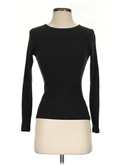 Pre-owned Old Navy Long Sleeve T-shirt In Black