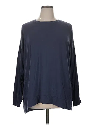 Pre-owned Old Navy Long Sleeve T-shirt In Blue