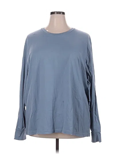 Pre-owned Old Navy Long Sleeve T-shirt In Blue