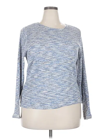 Pre-owned Old Navy Long Sleeve T-shirt In Blue