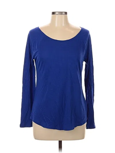 Pre-owned Old Navy Long Sleeve T-shirt In Blue