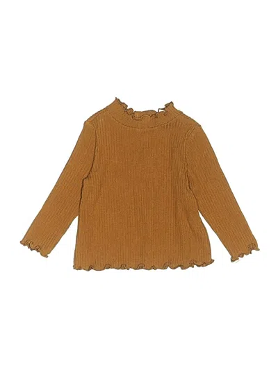 Pre-owned Old Navy Babies' Long Sleeve T-shirt In Brown