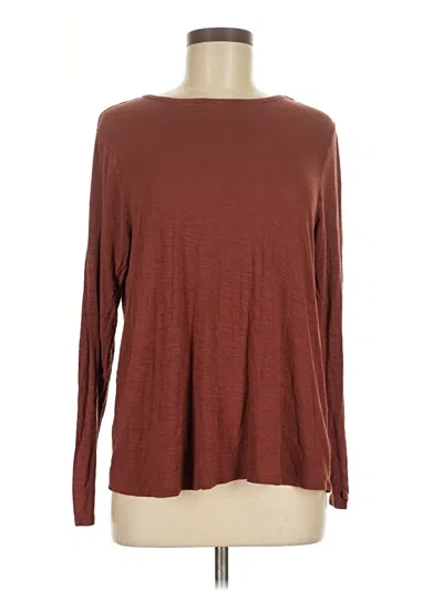Pre-owned Old Navy Long Sleeve T-shirt In Brown