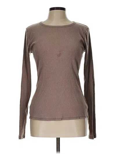 Pre-owned Old Navy Long Sleeve T-shirt In Brown