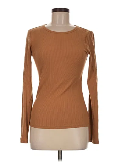 Pre-owned Old Navy Long Sleeve T-shirt In Brown