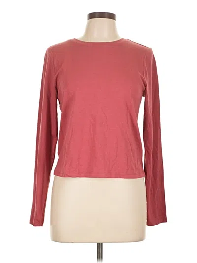 Pre-owned Old Navy Long Sleeve T-shirt In Burgundy