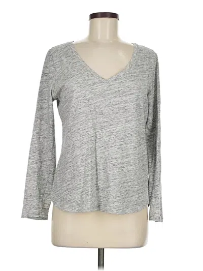 Pre-owned Old Navy Long Sleeve T-shirt In Gray