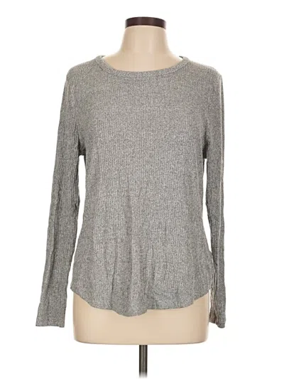 Pre-owned Old Navy Long Sleeve T-shirt In Gray