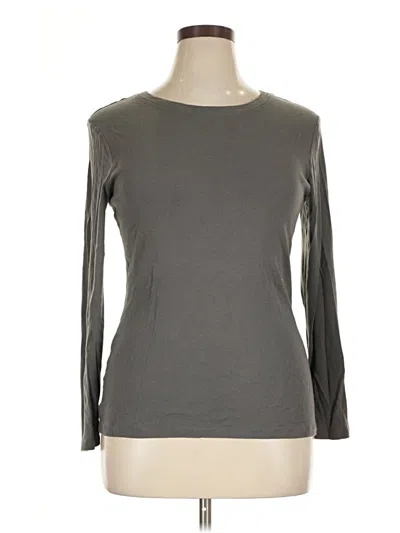 Pre-owned Old Navy Long Sleeve T-shirt In Gray
