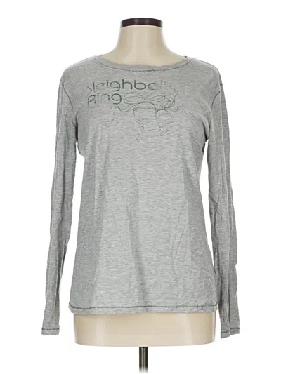 Pre-owned Old Navy Long Sleeve T-shirt In Gray