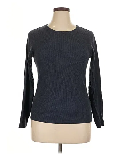 Pre-owned Old Navy Long Sleeve T-shirt In Gray
