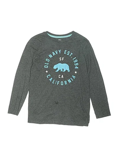 Pre-owned Old Navy Kids' Long Sleeve T-shirt In Gray