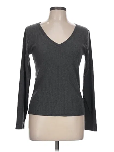 Pre-owned Old Navy Long Sleeve T-shirt In Gray