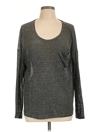 Pre-owned Old Navy Long Sleeve T-shirt In Gray