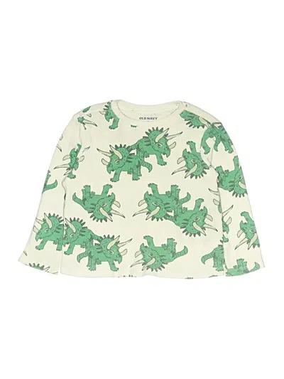 Pre-owned Old Navy Kids' Long Sleeve T-shirt In Green