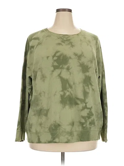 Pre-owned Old Navy Long Sleeve T-shirt In Green