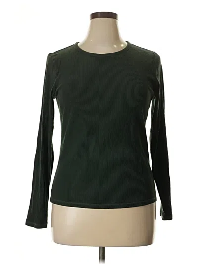 Pre-owned Old Navy Long Sleeve T-shirt In Green