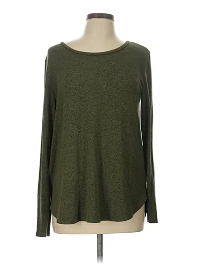 Pre-owned Old Navy Long Sleeve T-shirt In Green