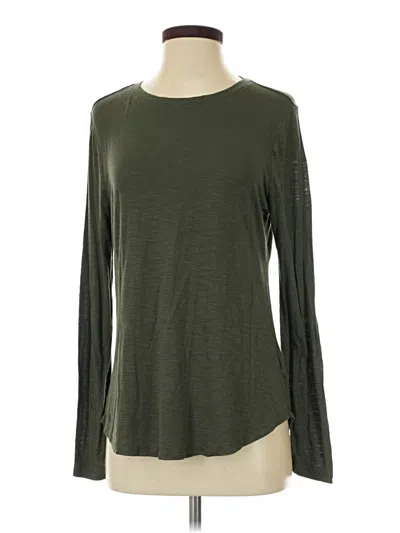 Pre-owned Old Navy Long Sleeve T-shirt In Green