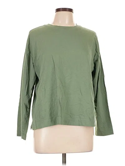 Pre-owned Old Navy Long Sleeve T-shirt In Green
