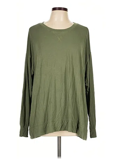 Pre-owned Old Navy Long Sleeve T-shirt In Green