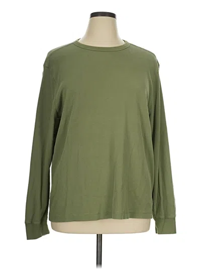 Pre-owned Old Navy Long Sleeve T-shirt In Green