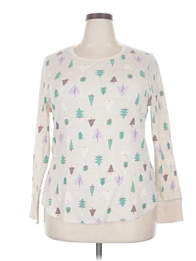 Pre-owned Old Navy Long Sleeve T-shirt In Ivory
