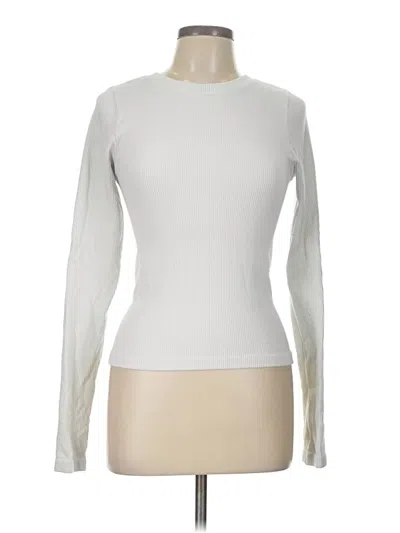 Pre-owned Old Navy Long Sleeve T-shirt In Ivory