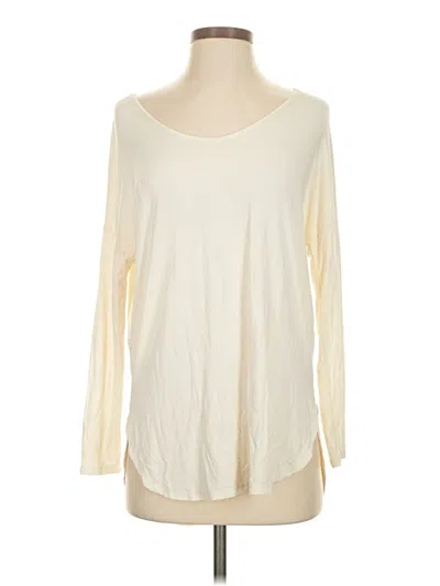Pre-owned Old Navy Long Sleeve T-shirt In Ivory