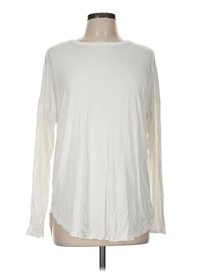 Pre-owned Old Navy Long Sleeve T-shirt In Ivory