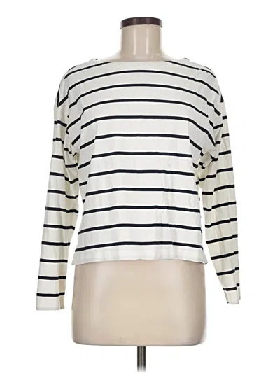 Pre-owned Old Navy Long Sleeve T-shirt In Ivory