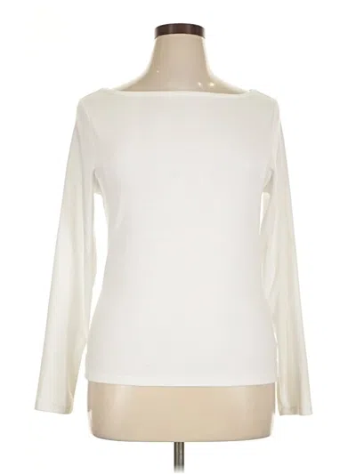 Pre-owned Old Navy Long Sleeve T-shirt In Ivory
