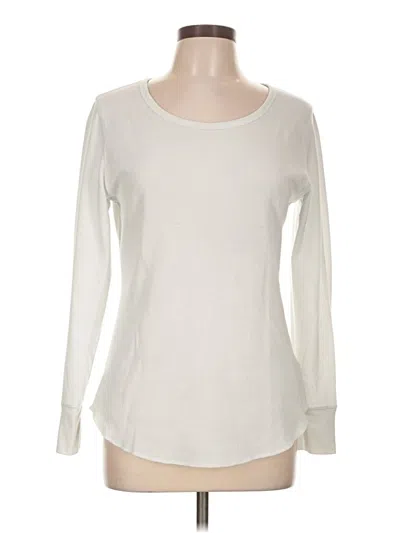 Pre-owned Old Navy Long Sleeve T-shirt In Ivory