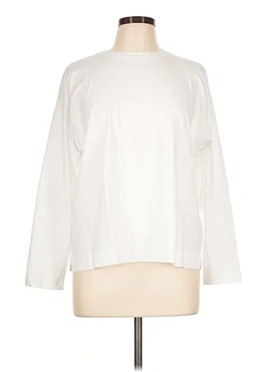 Pre-owned Old Navy Long Sleeve T-shirt In Ivory