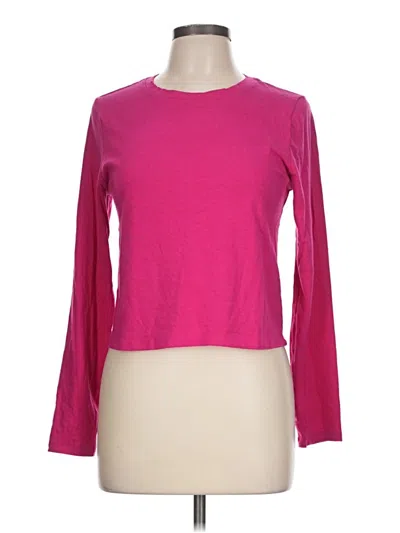Pre-owned Old Navy Long Sleeve T-shirt In Pink