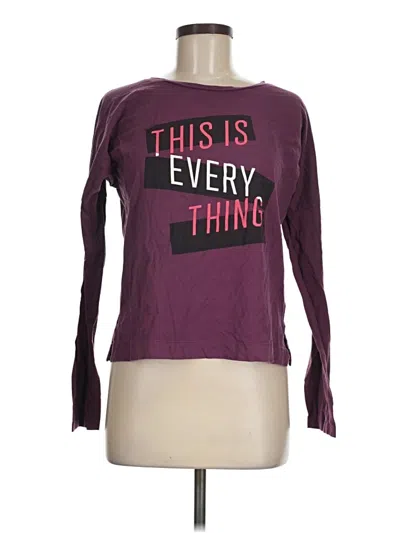 Pre-owned Old Navy Long Sleeve T-shirt In Purple