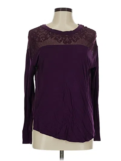 Pre-owned Old Navy Long Sleeve T-shirt In Purple