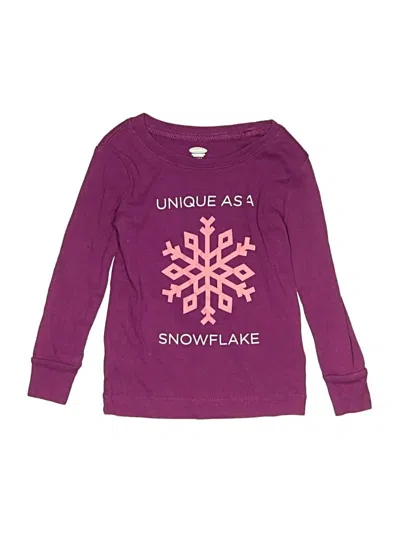 Pre-owned Old Navy Kids' Long Sleeve T-shirt In Purple