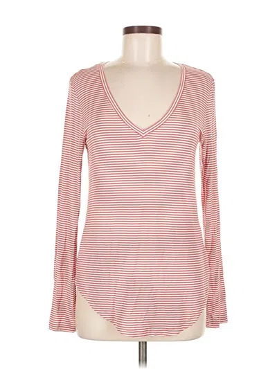 Pre-owned Old Navy Long Sleeve T-shirt In Red