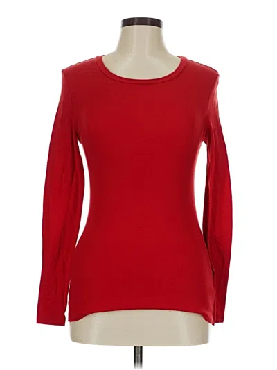 Pre-owned Old Navy Long Sleeve T-shirt In Red