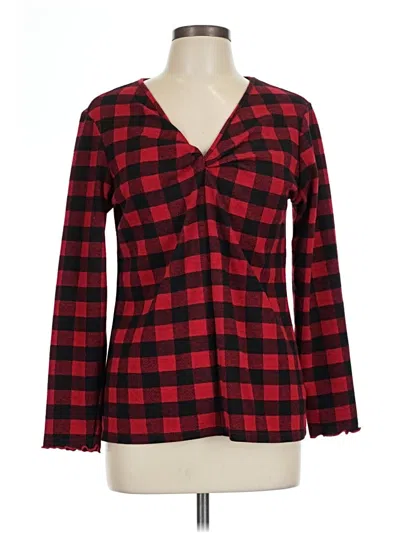 Pre-owned Old Navy Long Sleeve T-shirt In Red