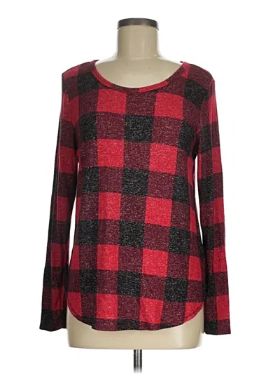 Pre-owned Old Navy Long Sleeve T-shirt In Red
