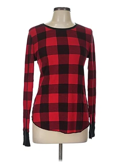 Pre-owned Old Navy Long Sleeve T-shirt In Red