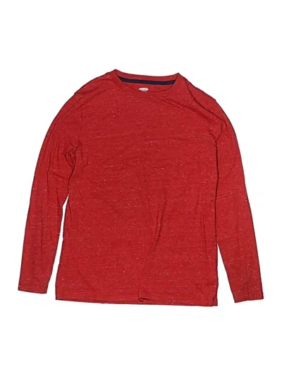 Pre-owned Old Navy Kids' Long Sleeve T-shirt In Red