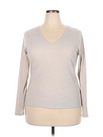 Pre-owned Old Navy Long Sleeve T-shirt In Tan