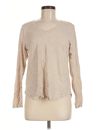 Pre-owned Old Navy Long Sleeve T-shirt In Tan